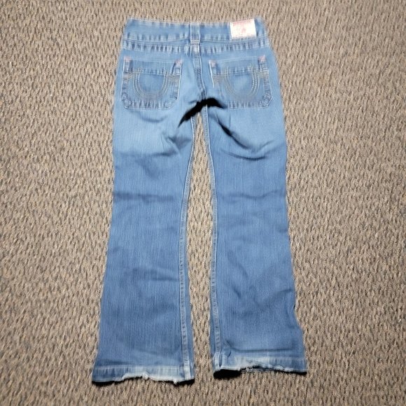 True Religion Horseshoe Pocket Sammy Jeans Size 27 Designer Denim Luxury Denim - Picture 12 of 16